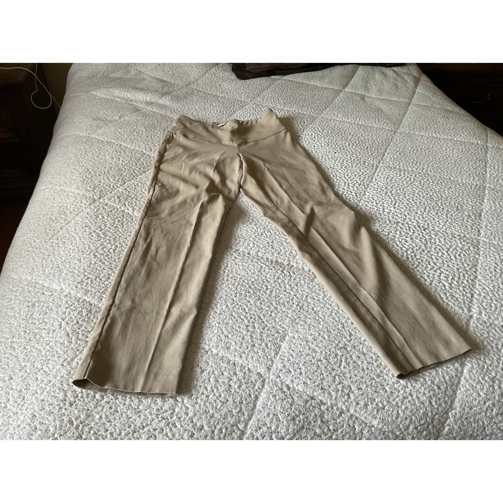 S.C. & CO. Dress Pants Womens 8 Tan Excellent Pull-On Straight Leg Stretch
